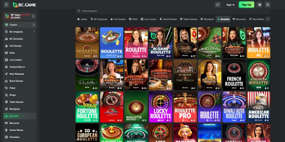BC.Game roulette games