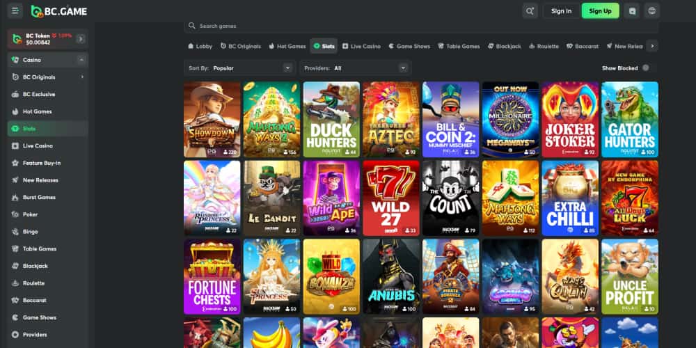 BC.Game slot games