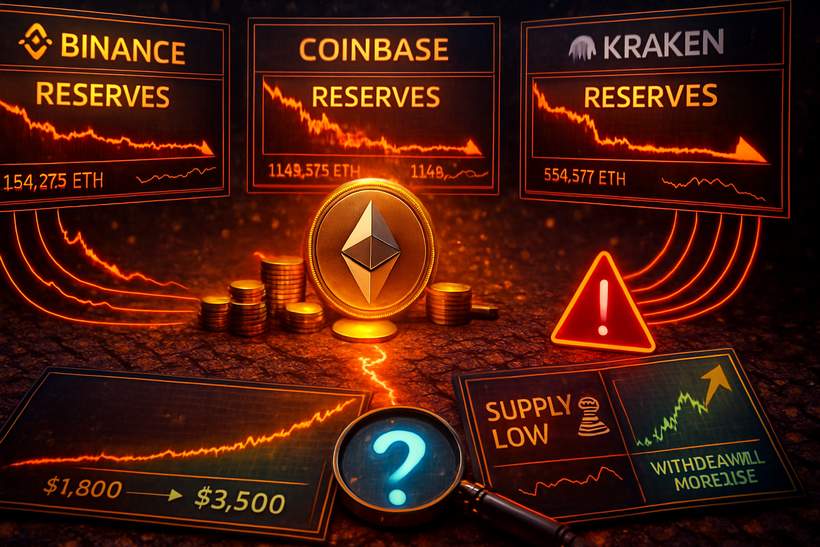 Ethereum Reserves Are Collapsing Across Major Exchanges – Learn What It Signals