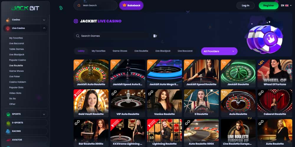 JackBit casino roulette
