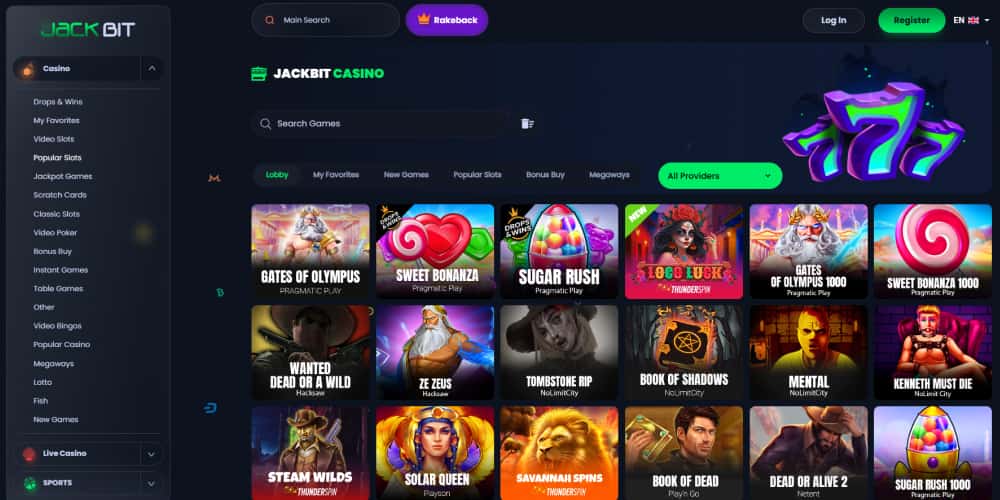 JackBit casino slots